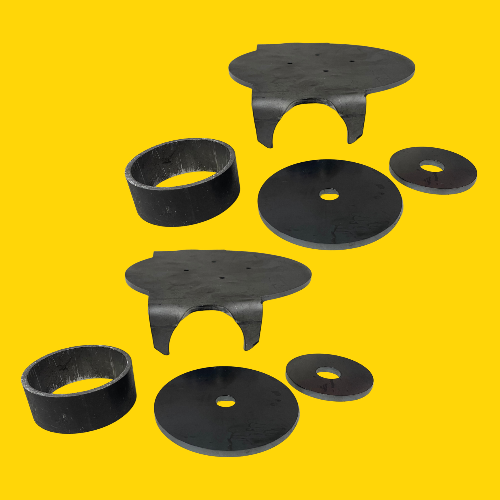 TJ Rear Axle Lower Coil Bucket Kit (Set of 2)